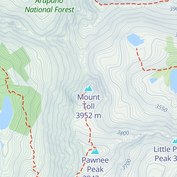 Map of Mount Toll