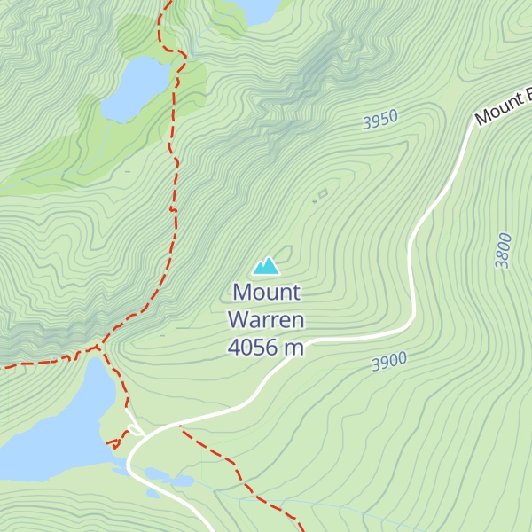 Map of Mount Warren