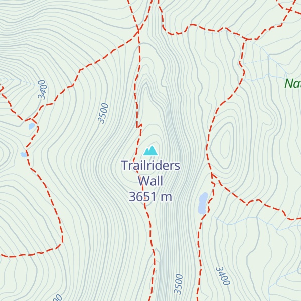 Map of Trailriders Wall