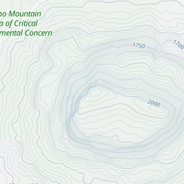 Map of Alamo Mountain