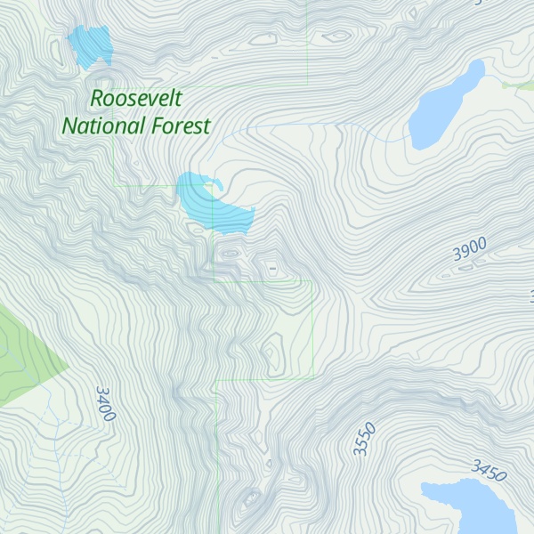 Map of Arikaree Peak