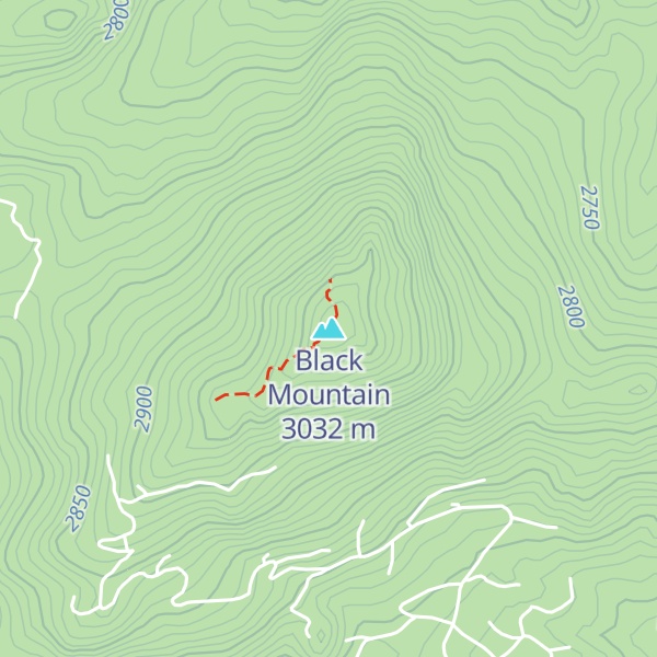 Map of Black Mountain