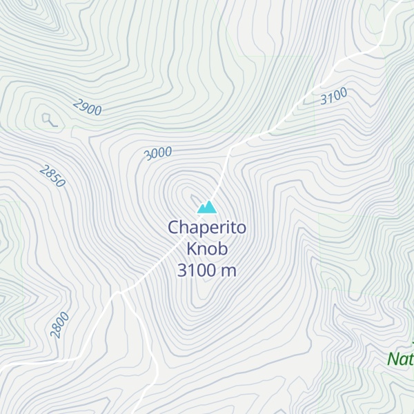 Map of Chaperito Knob