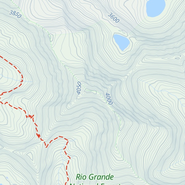 Map of Eureka Mountain