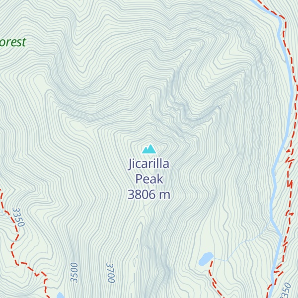 Map of Jicarilla Peak