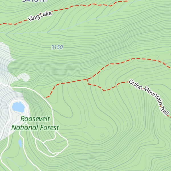 Map of Årestua / Guinn Mountain Hut