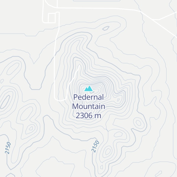 Map of Pedernal Mountain