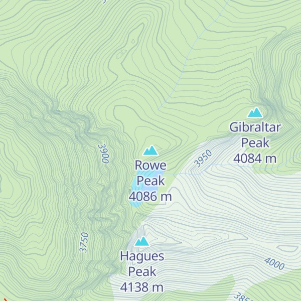 Map of Rowe Peak