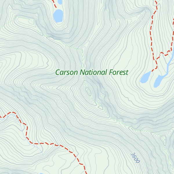 Map of Sheepshead Peak