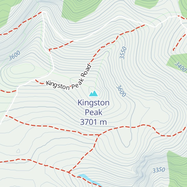 Map of Kingston Peak