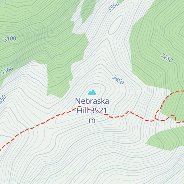 Map of Nebraska Hill