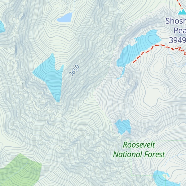 Map of Apache Peak
