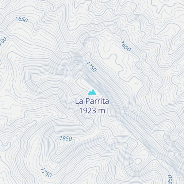 Map of La Parrita