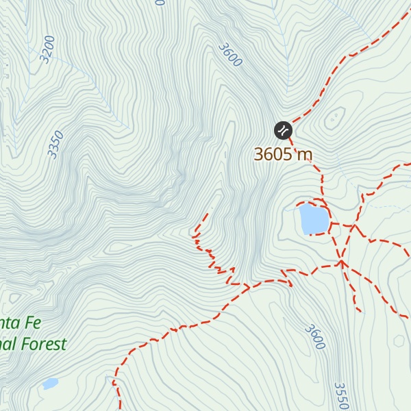 Map of East Pecos Baldy