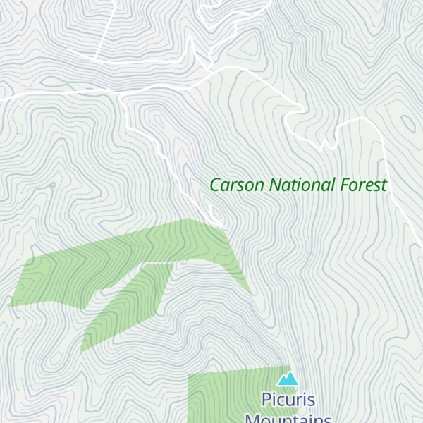 Map of Picuris Peak