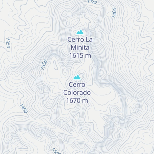 Map of Cerro Colorado