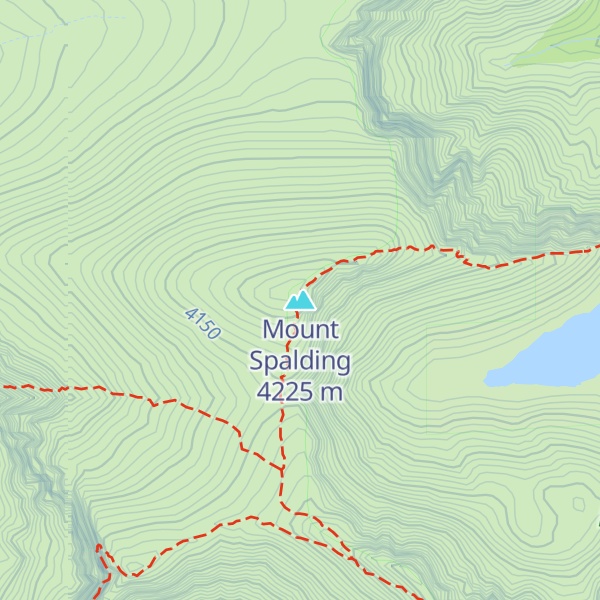 Map of Mount Spalding