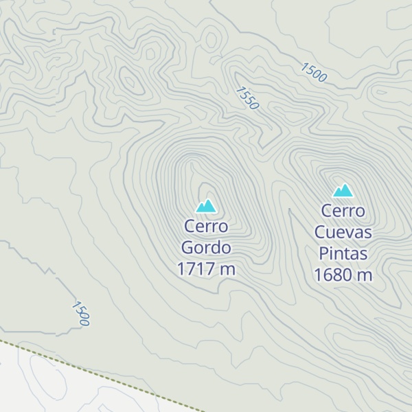 Map of Cerro Gordo