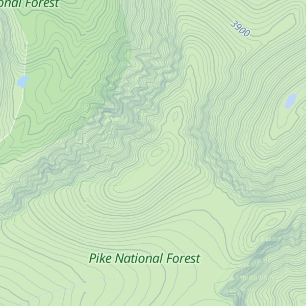 Map of Gray Wolf Mountain