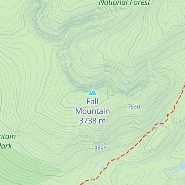 Map of Fall Mountain