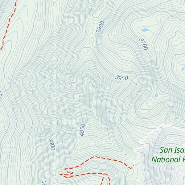 Map of Rito Alto Peak