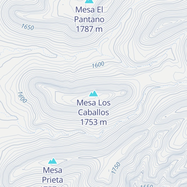 Map of Mesa Los Caballos