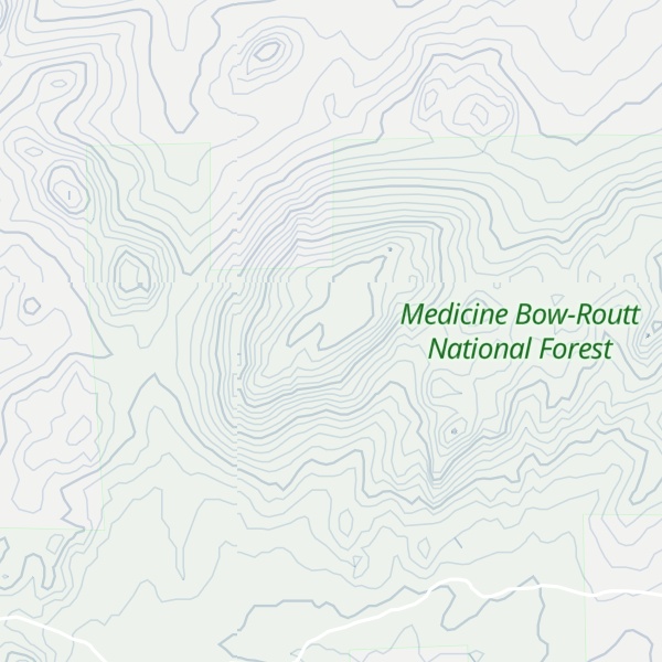 Map of Flattop Mountain