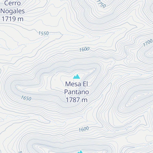 Map of Mesa El Pantano