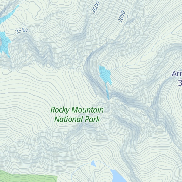 Map of Powell Peak