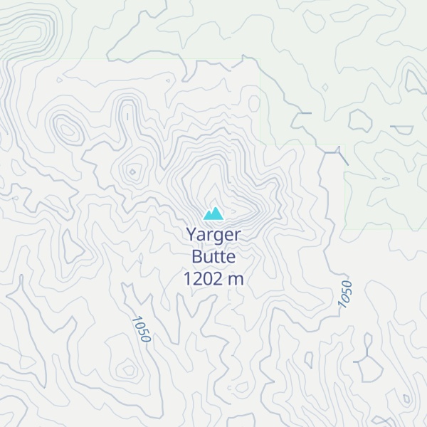 Map of Yarger Butte