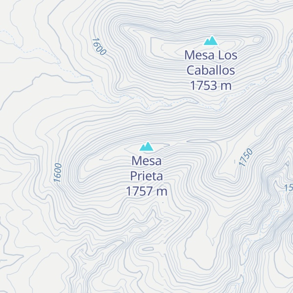 Map of Mesa Prieta