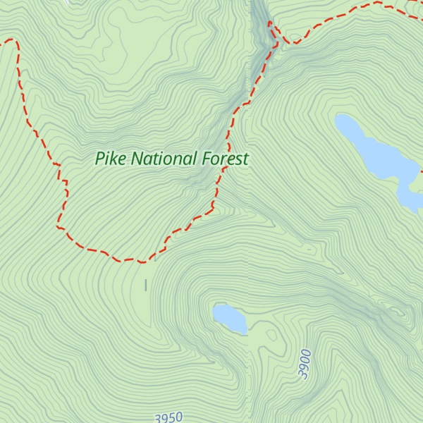 Map of Mount Bierstadt