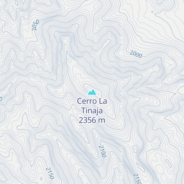 Map of Cerro La Tinaja