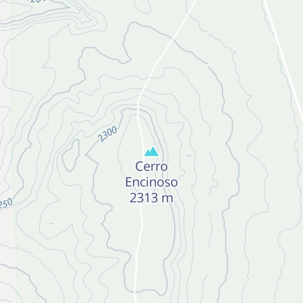 Map of Cerro Encinoso