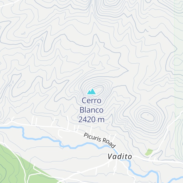 Map of Cerro Blanco