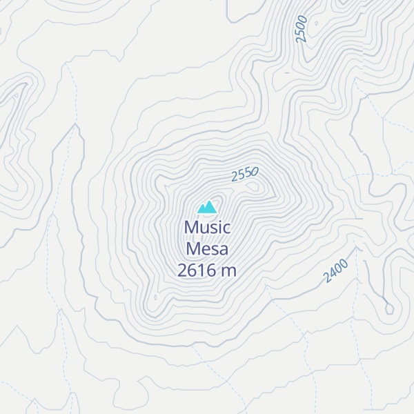 Map of Music Mesa