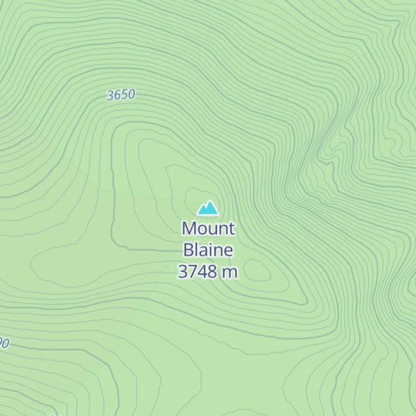 Map of Mount Blaine