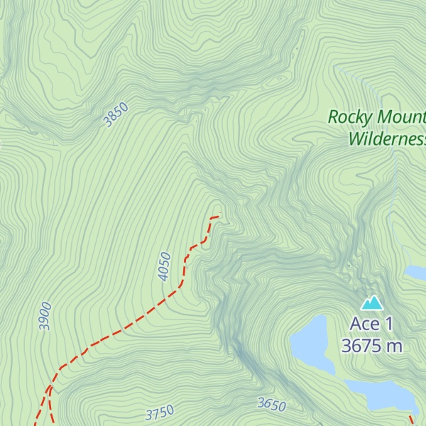 Map of Ypsilon Mountain