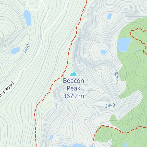 Map of Beacon Peak