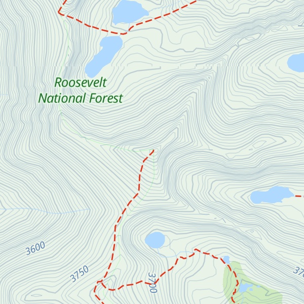 Map of Jasper Peak