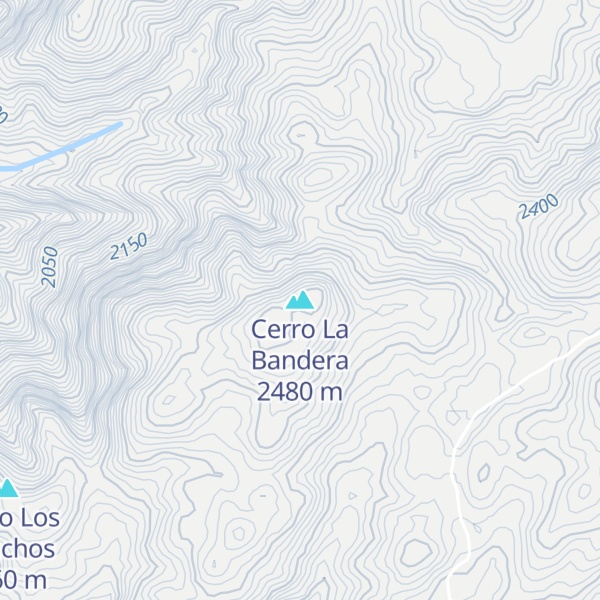 Map of Cerro La Bandera