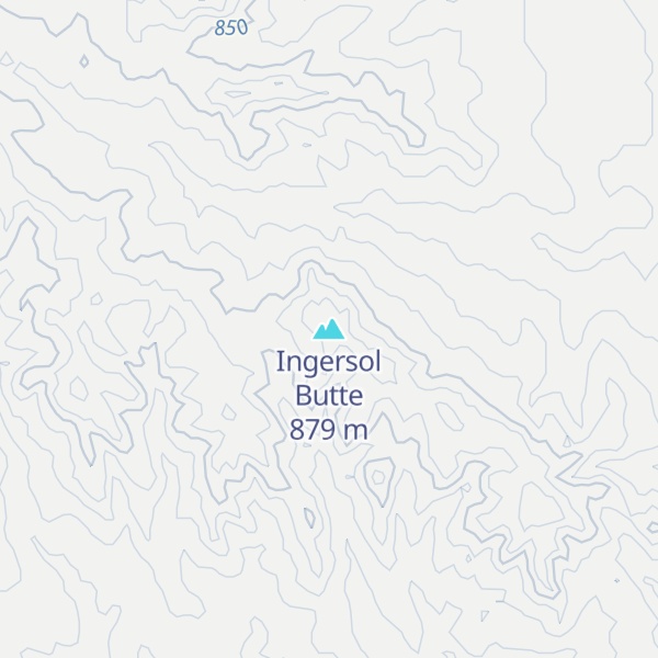 Map of Ingersol Butte