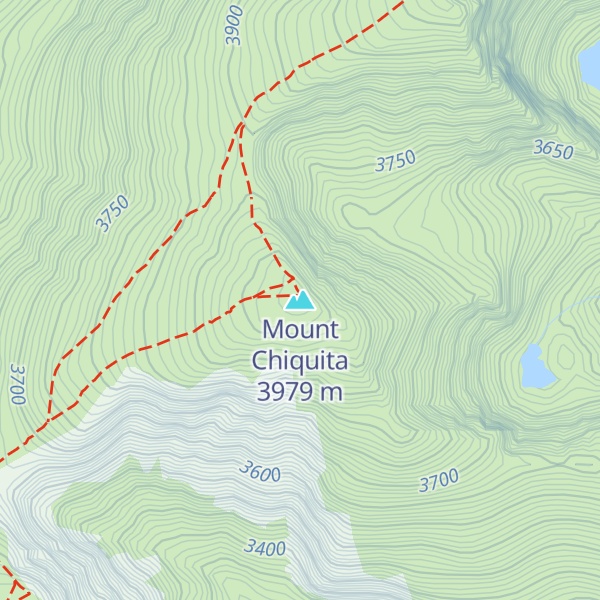 Map of Mount Chiquita