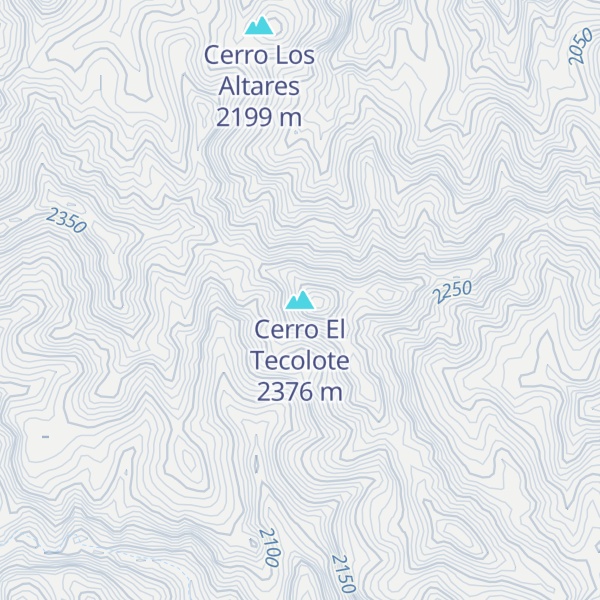 Map of Cerro El Tecolote