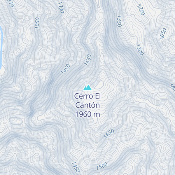 Map of Cerro El Cantón