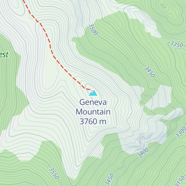 Map of Geneva Mountain