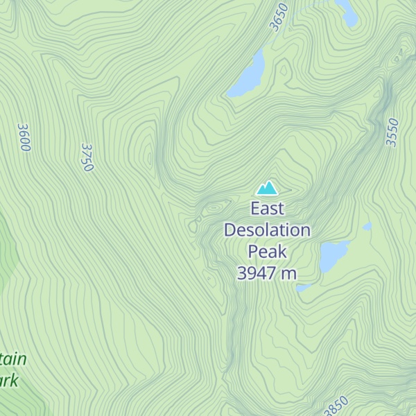 Map of West Desolation Peak