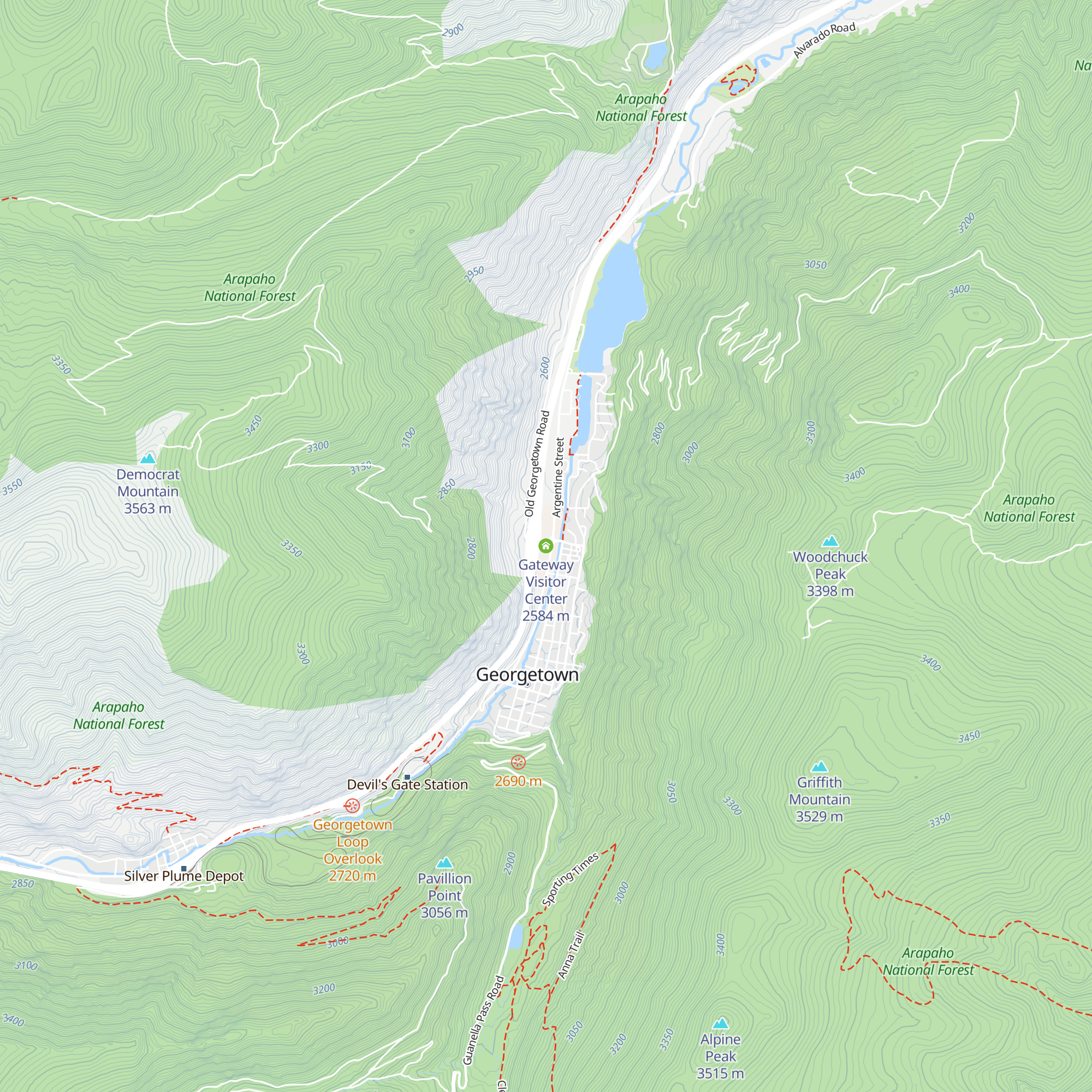 Gateway Visitor Center map