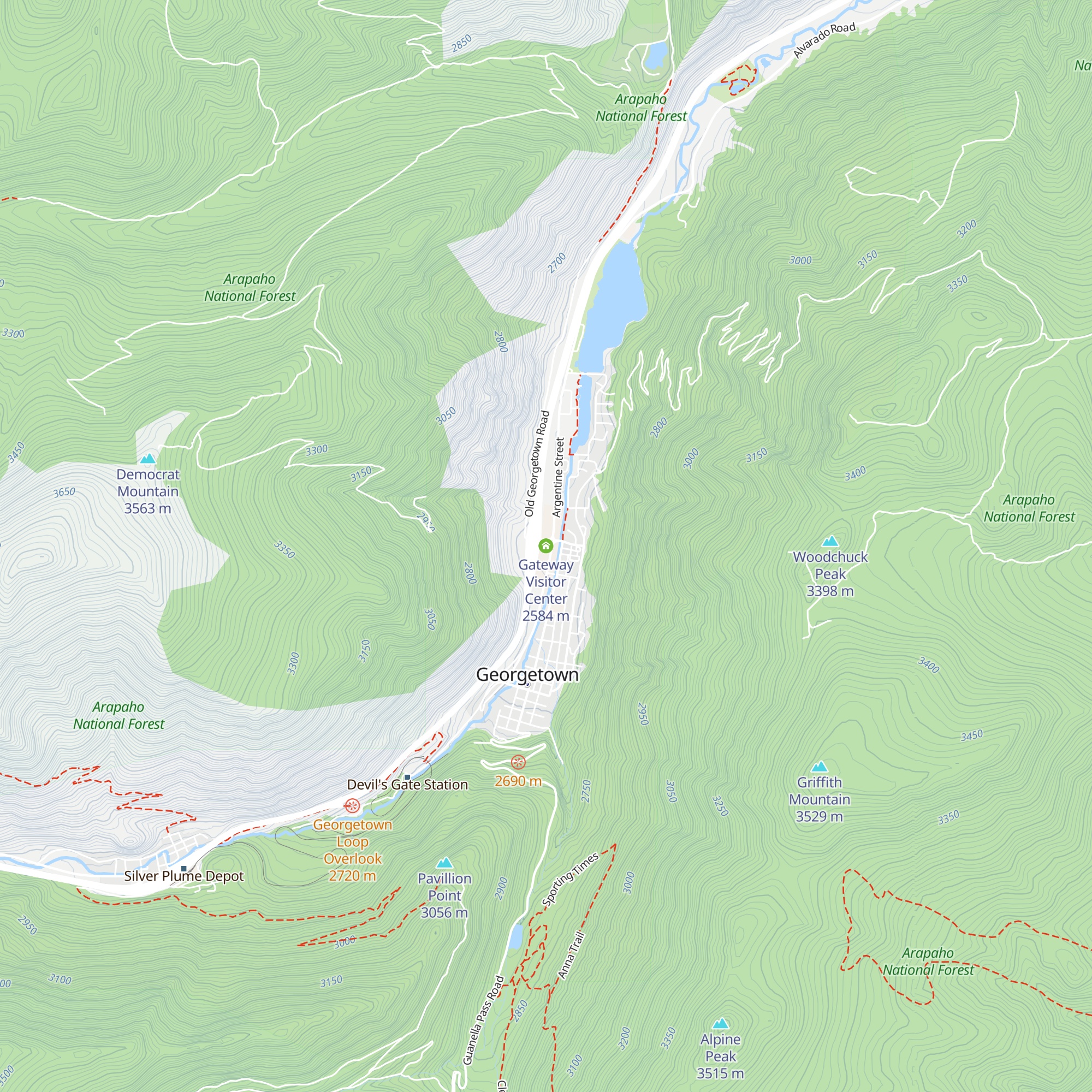 Gateway Visitor Center map
