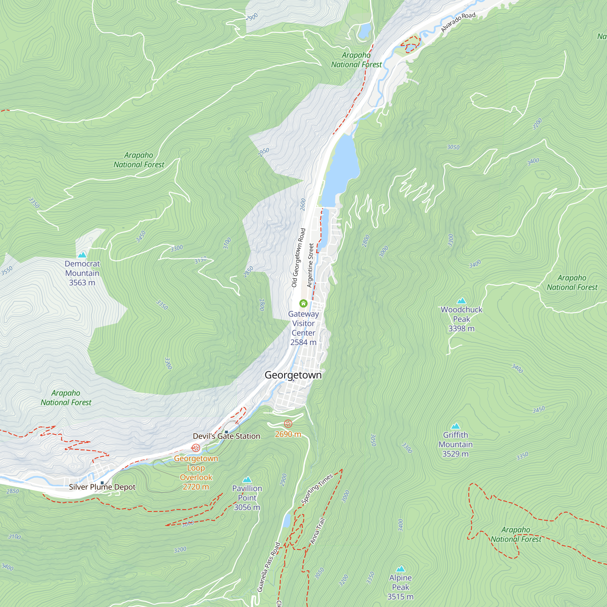 Gateway Visitor Center map